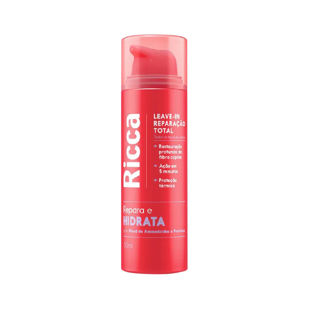Leave In Reparacao Total Ricca Repara E Hidrata 50ml