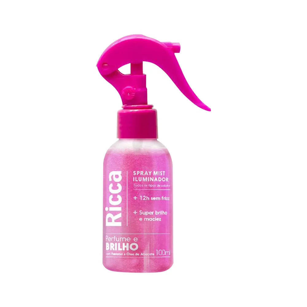 Spray Mist Iluminador Ricca Perfume E Brilho 100ml
