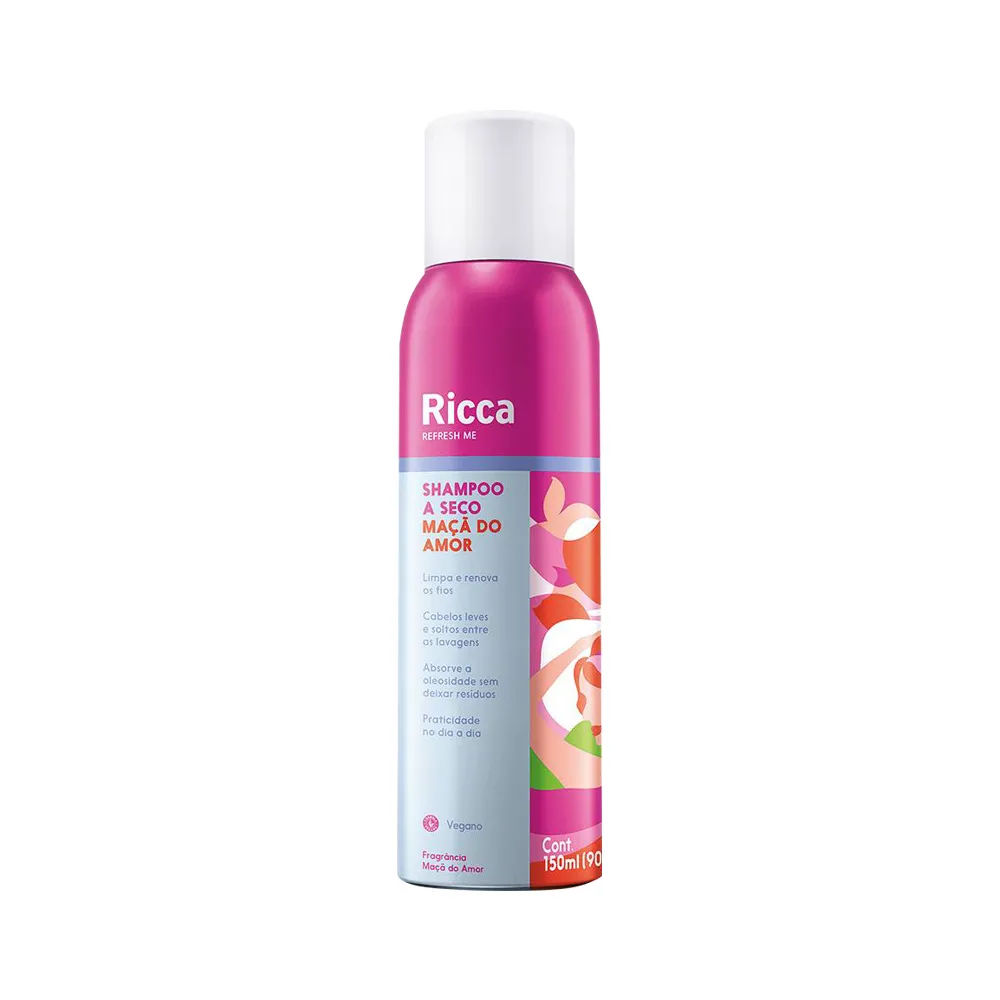Shampoo a Seco Ricca Maçã do Amor Sweet 150ml