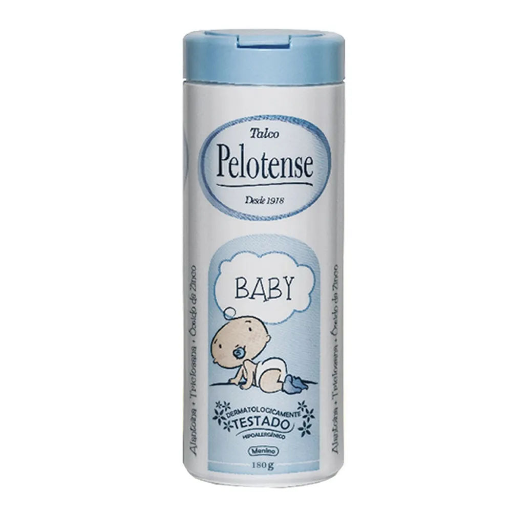 Talco Infantil Pelotense Baby Azul 180g