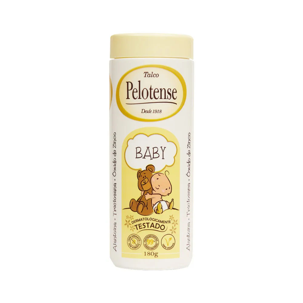 Talco Infantil Pelotense Baby Amarelo 180g
