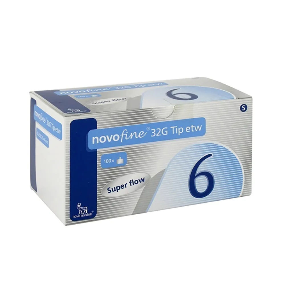 Agulha para Caneta Novofine 32G 6mm 100 Unidades Novo Nordisk
