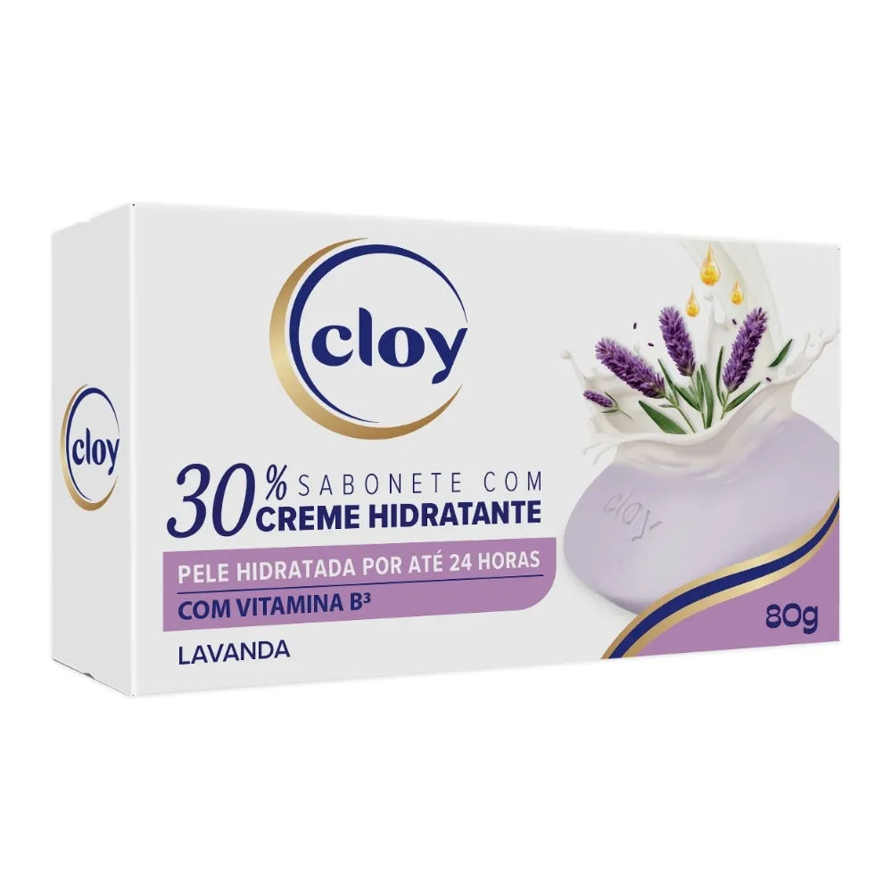 Sabonete Em Barra Cloy Lavanda 80g