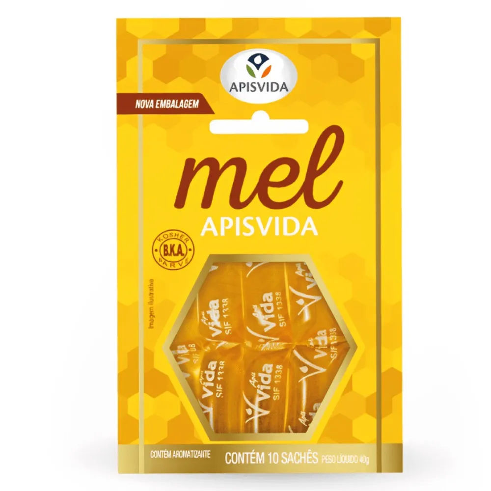 Mel Puro Apis Vida 10 Sachês