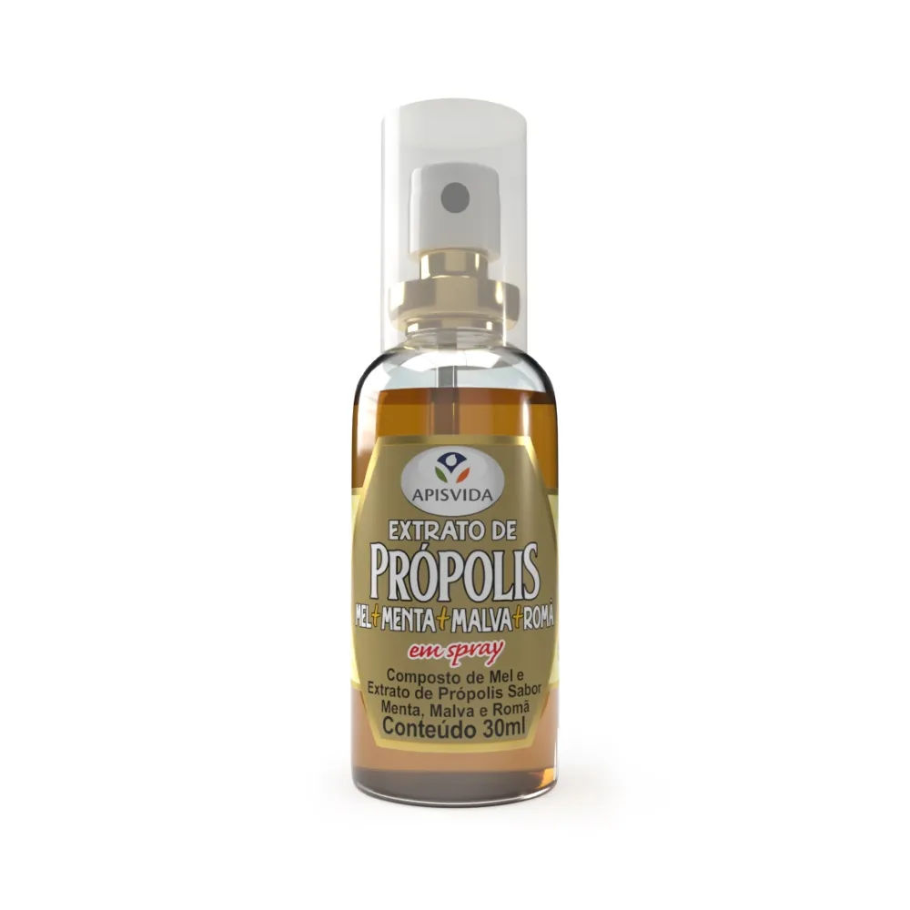 Spray De Própolis Mel Menta e Romã 30ml Apisvida