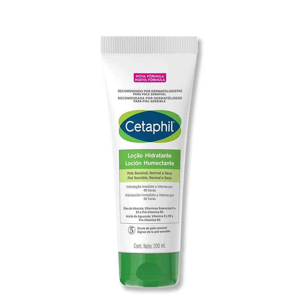Loção Hidratante Cetaphil LC 200ml Pele Sensível/Normal/Seca Galderma