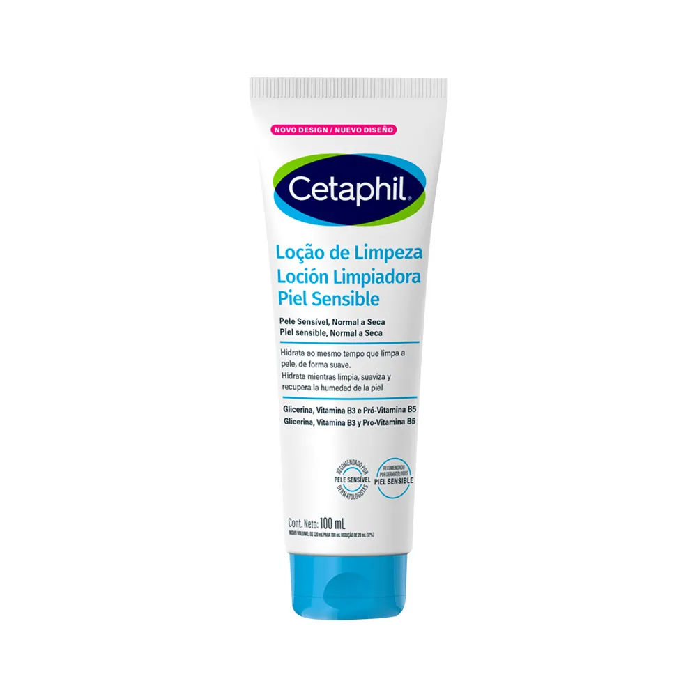 Cetaphil Loção de Limpeza para Pele Sensível Galderma 100ml
