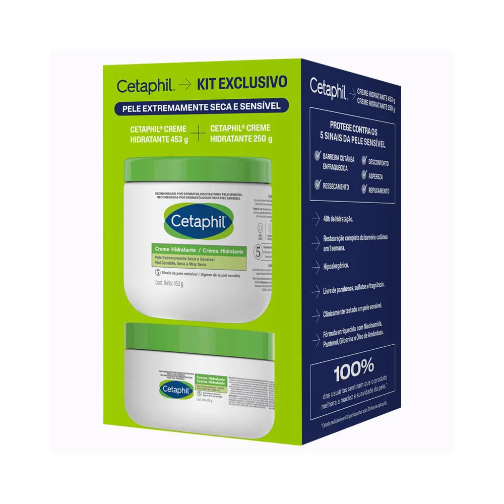 Kit Cetaphil Creme 453g + Cetaphil Creme 250g Galderma
