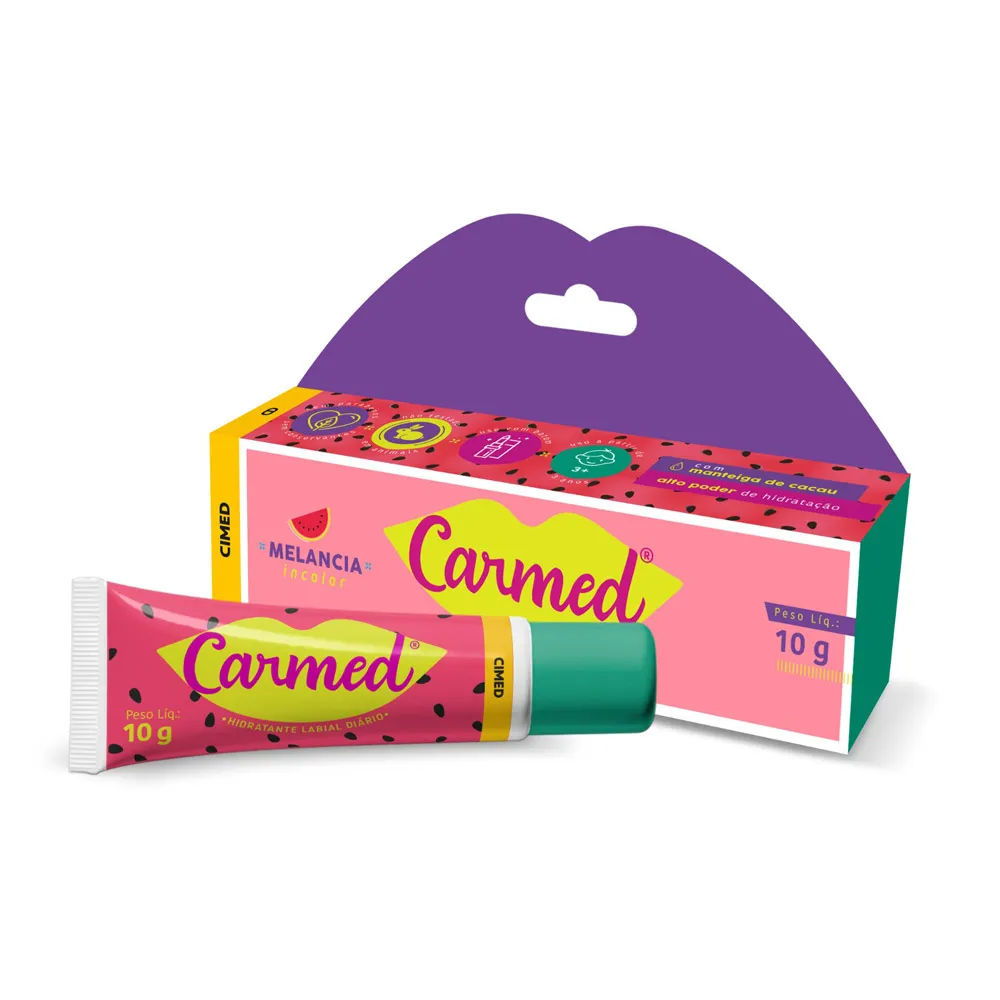 Hidratante Labial Carmed Melancia 10g