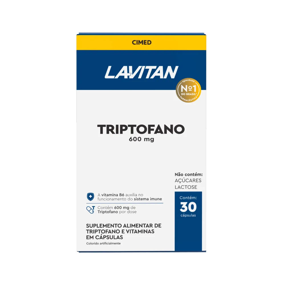 Lavitan Triptofano Com 30 Capsulas 600mg