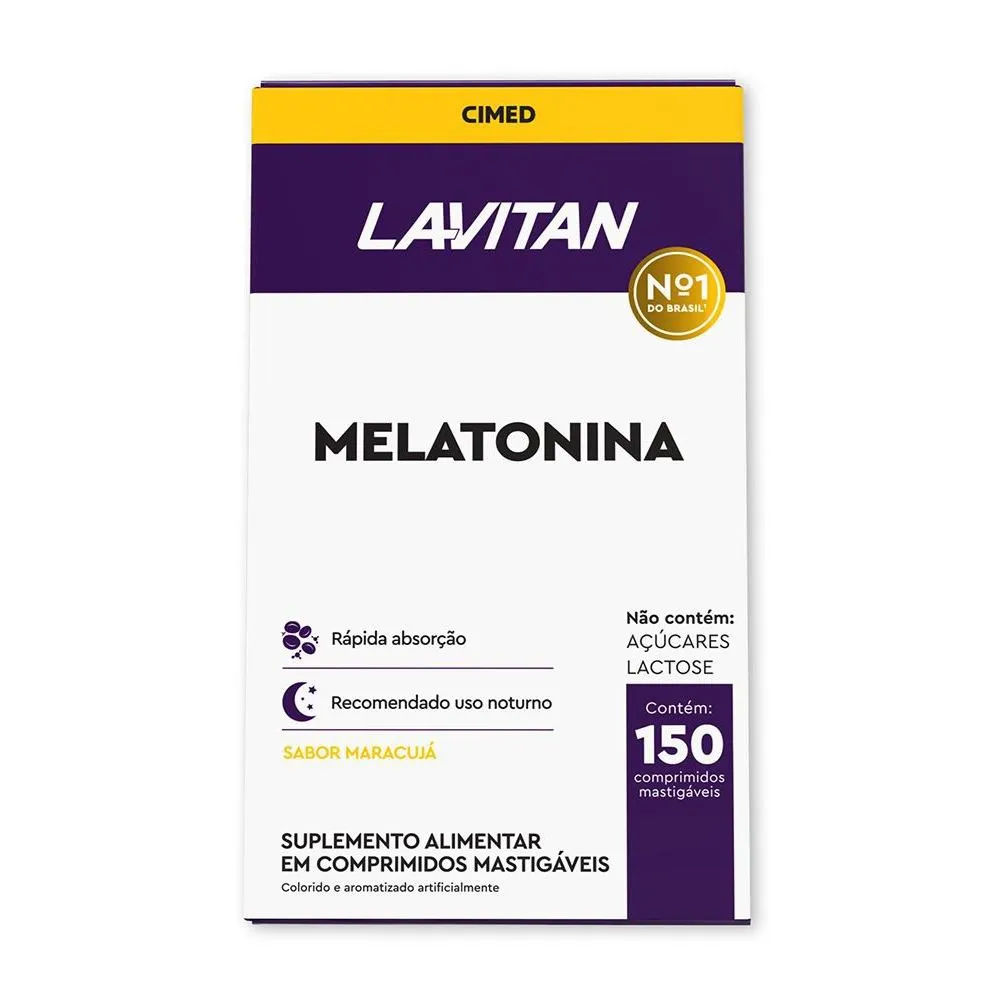 Lavitan Melatonina 150 Comprimidos Sabor Maracujá Cimed