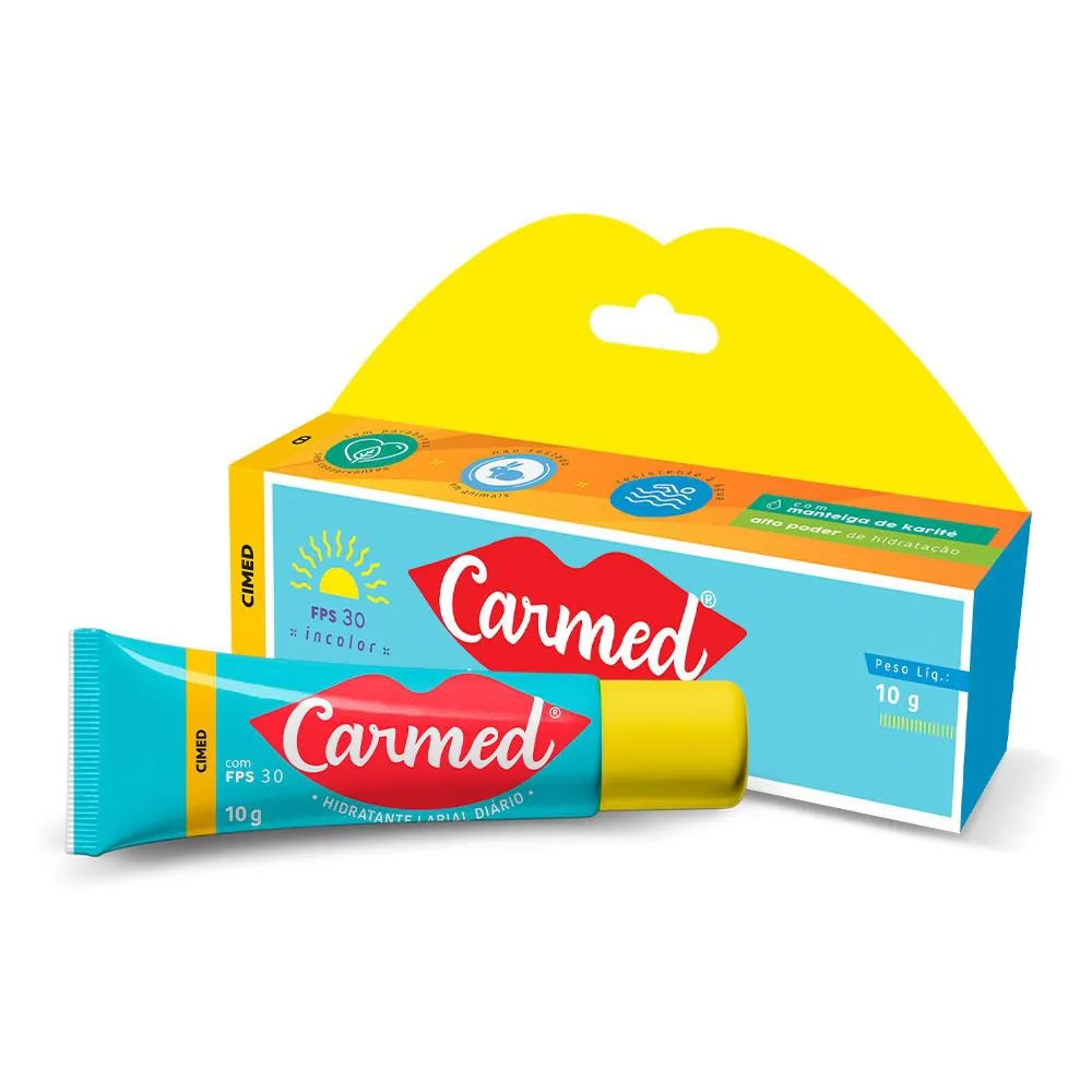 Hidratante Labial Carmed Incolor FPS30 10g