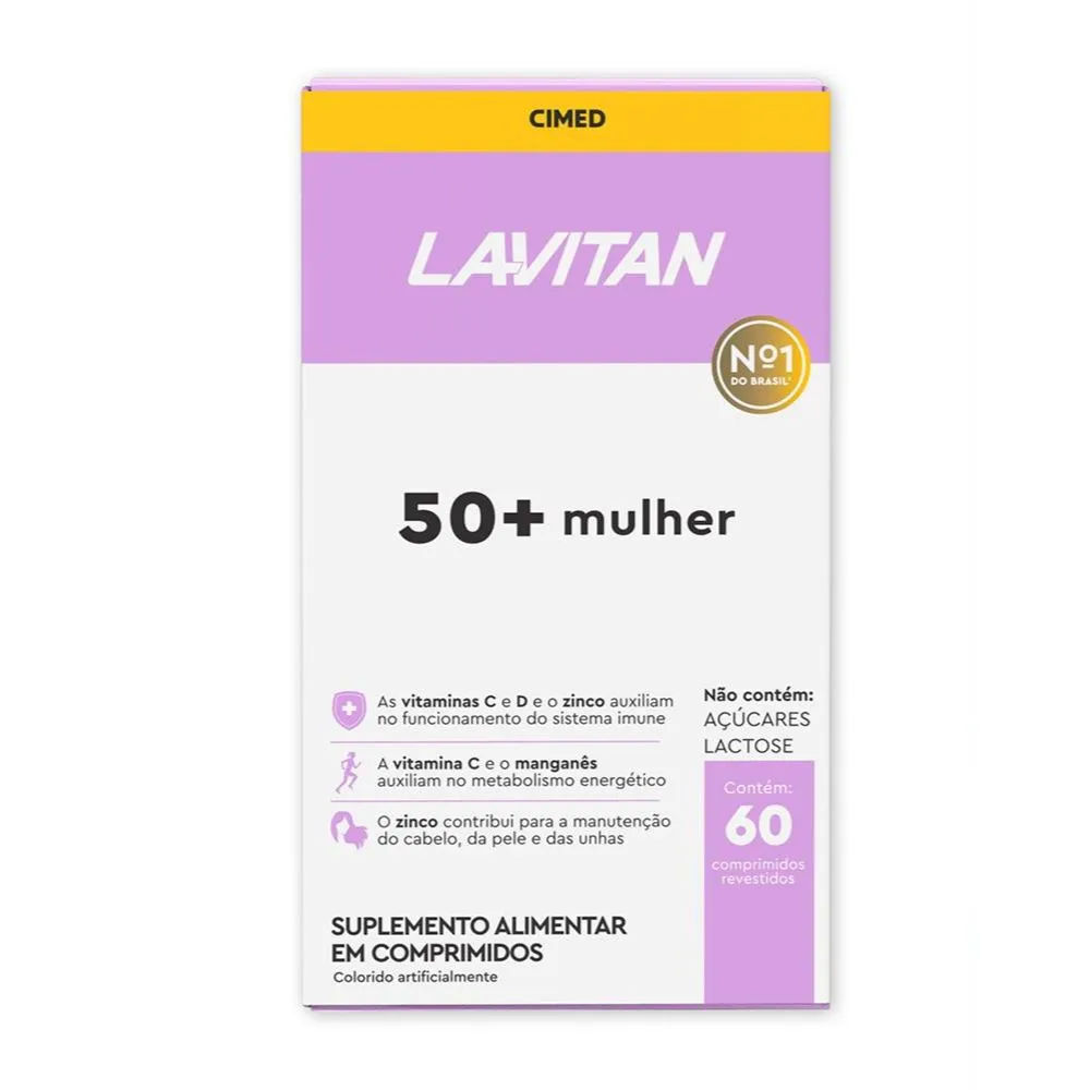Suplemento Alimentar Lavitan 50+ Mulher Com 60 Comprimidos
