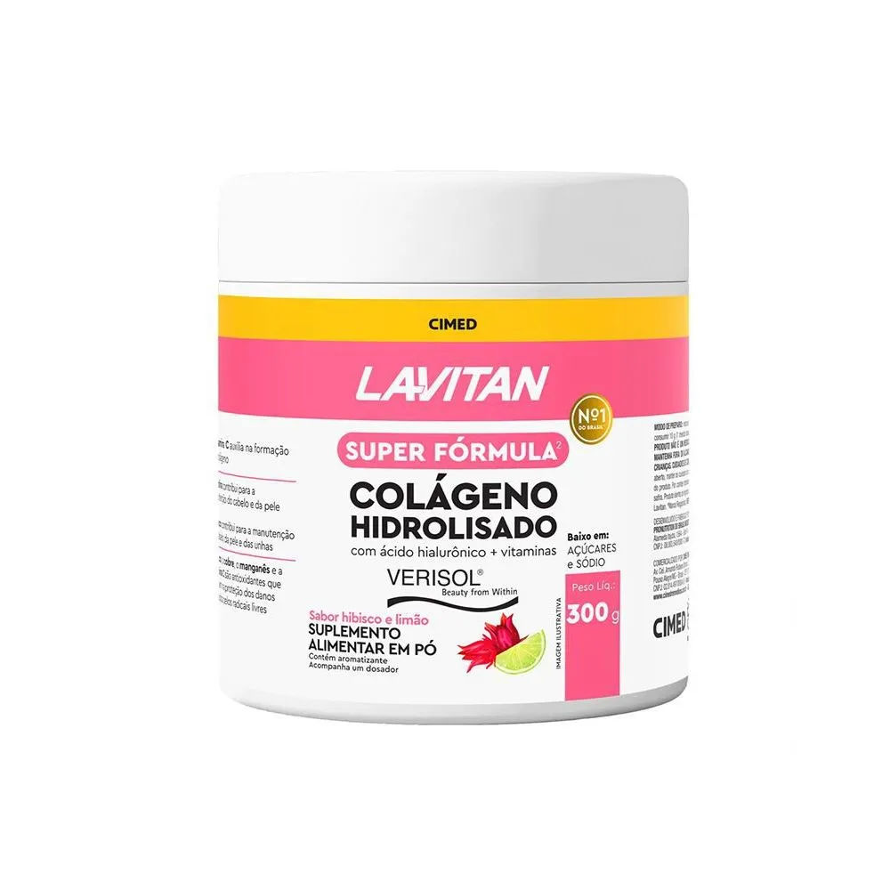 Lavitan Colágeno Verisol + Ácido Hialurônico 300g Cimed