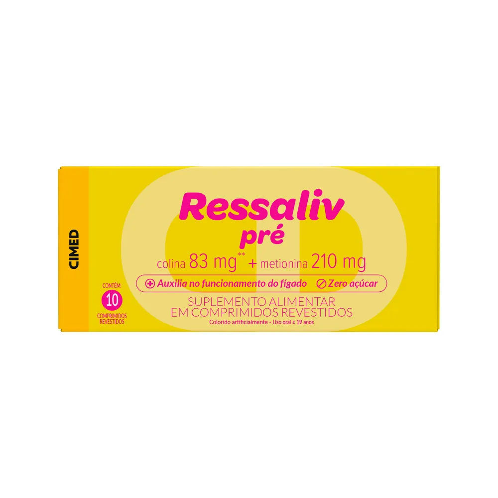 Ressaliv Pre Com 10 Comprimidos Revestidos 83+210mg