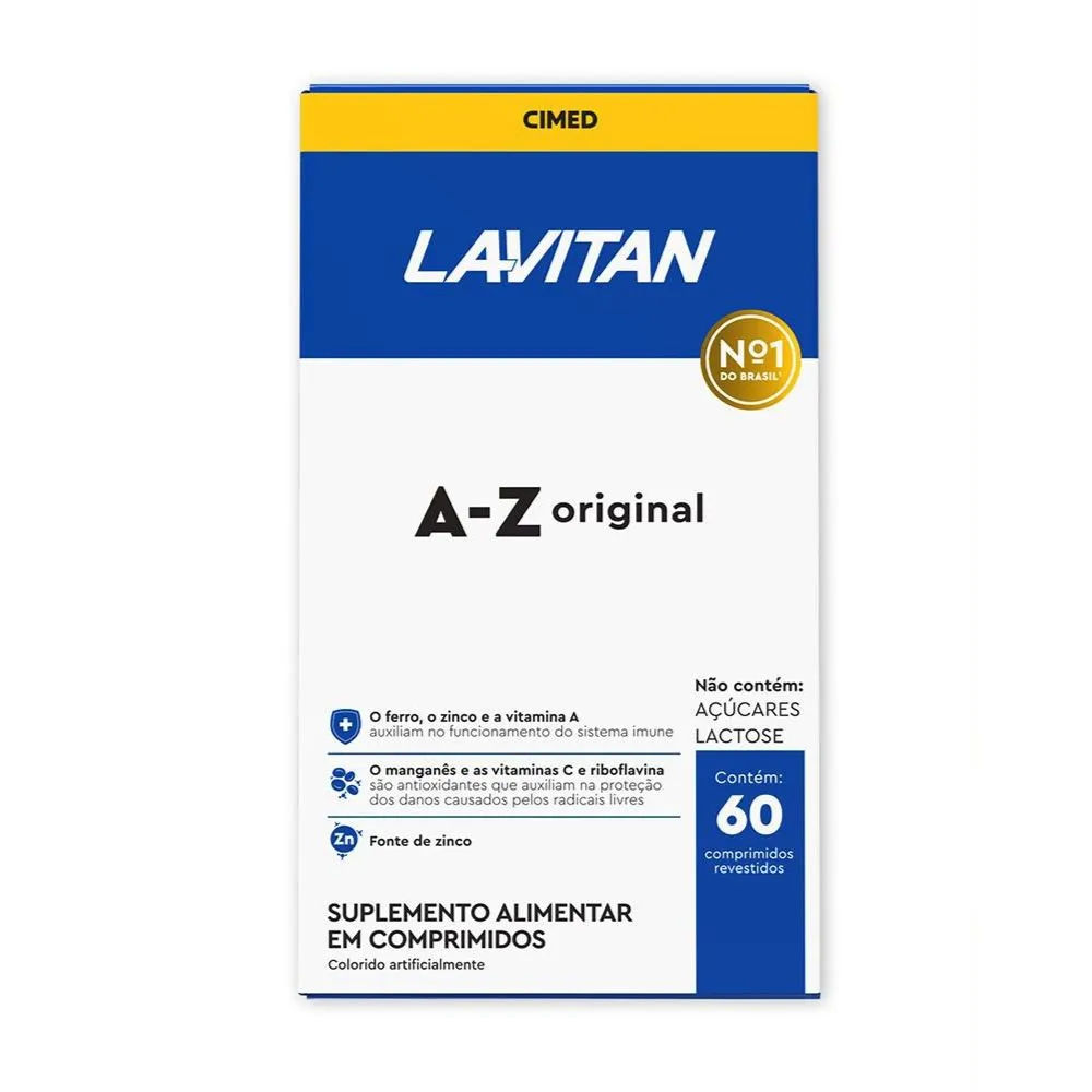 Suplemento Alimentar Lavitan Az Original Com 60 Comprimidos