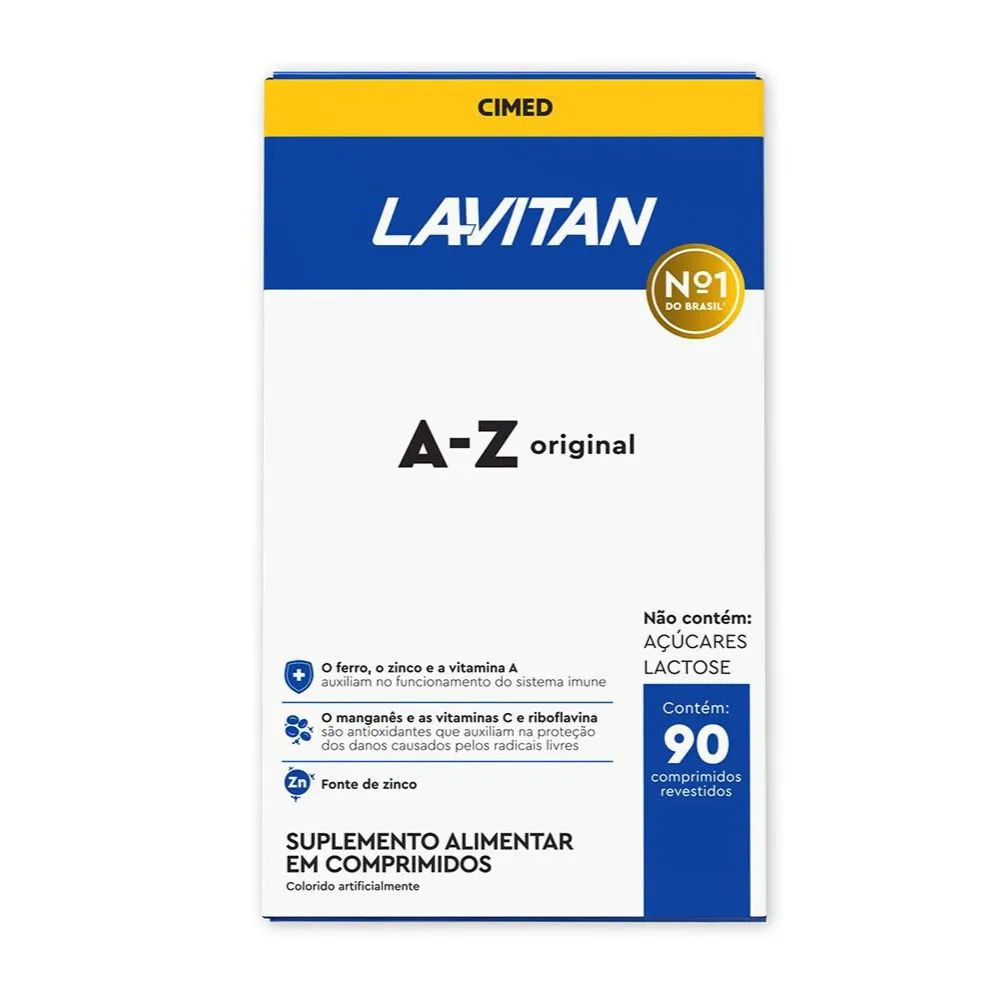 Suplemento Alimentar Lavitan Az Original 90 Comprimidos Cimed