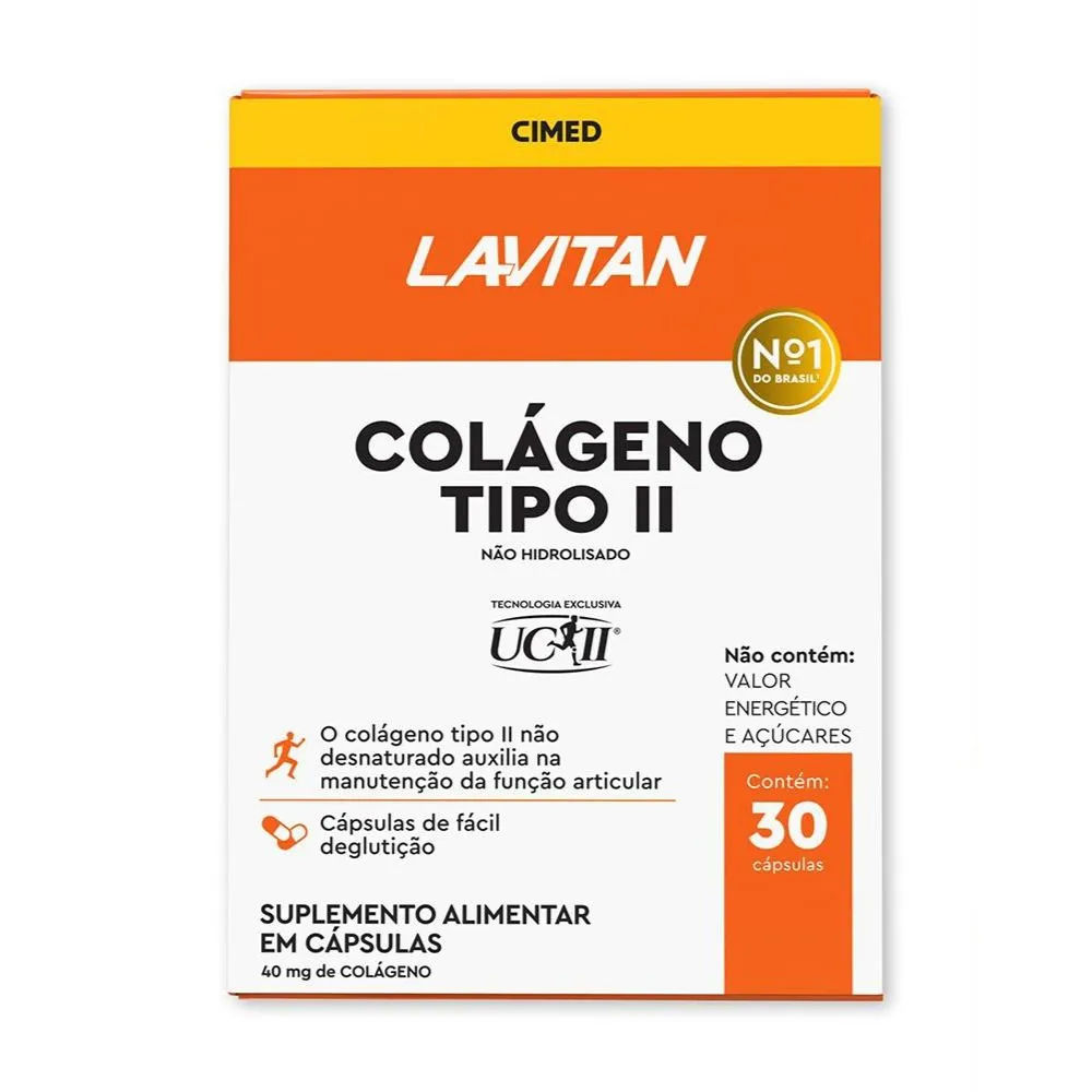 Lavitan Colágeno Tipo II 30 Cápsulas Cimed