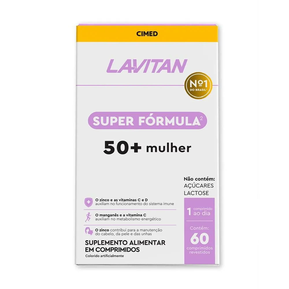Lavitan 50+ Mulher Super Fórmula 60 Comprimidos Cimed