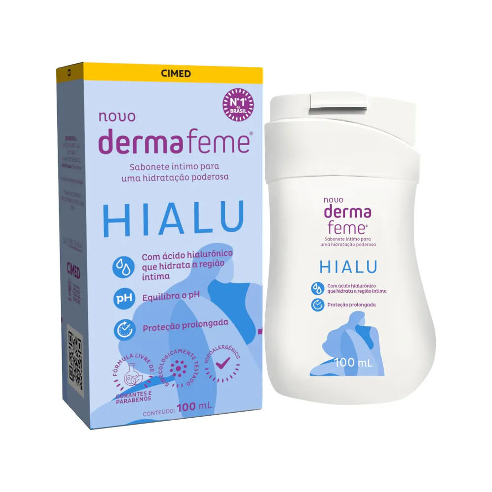 Sabonete Liquido Intimo Dermafeme Hialu 100ml