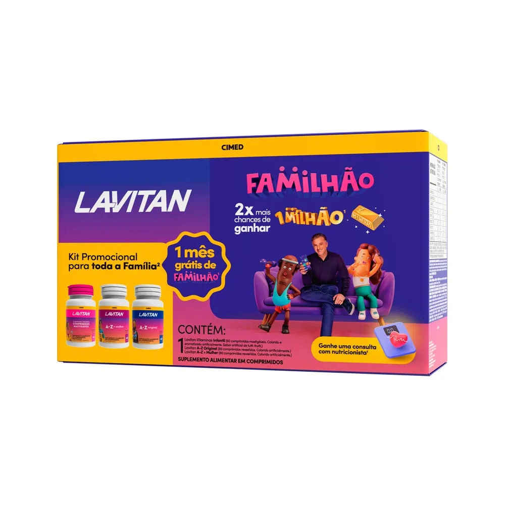 Kit Lavitan Familião A-Z Original + A-Z Mulher + Infantil Cimed