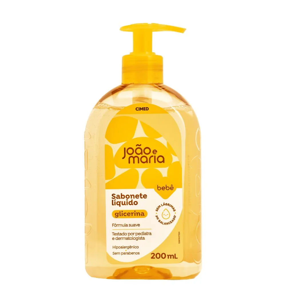 Sabonete Líquido Infantil João e Maria Glicerina 200ml