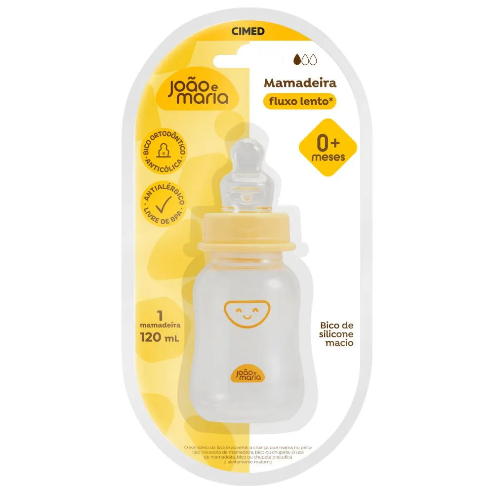 Mamadeira João e Maria Bico Ortodôntico 120ml