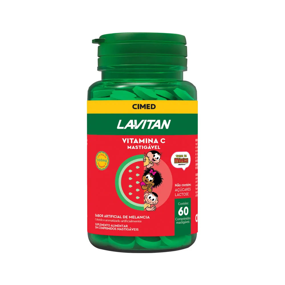 Lavitan Vitamina C 60 Comprimidos Mastigáveis Sabor Melancia Cimed