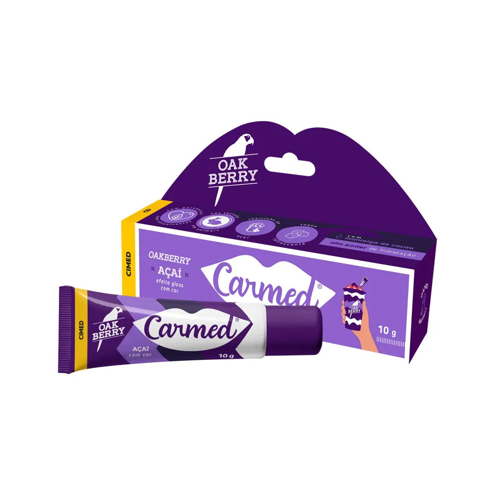 Hidratante Labial Carmed Oakberry Açaí 10g