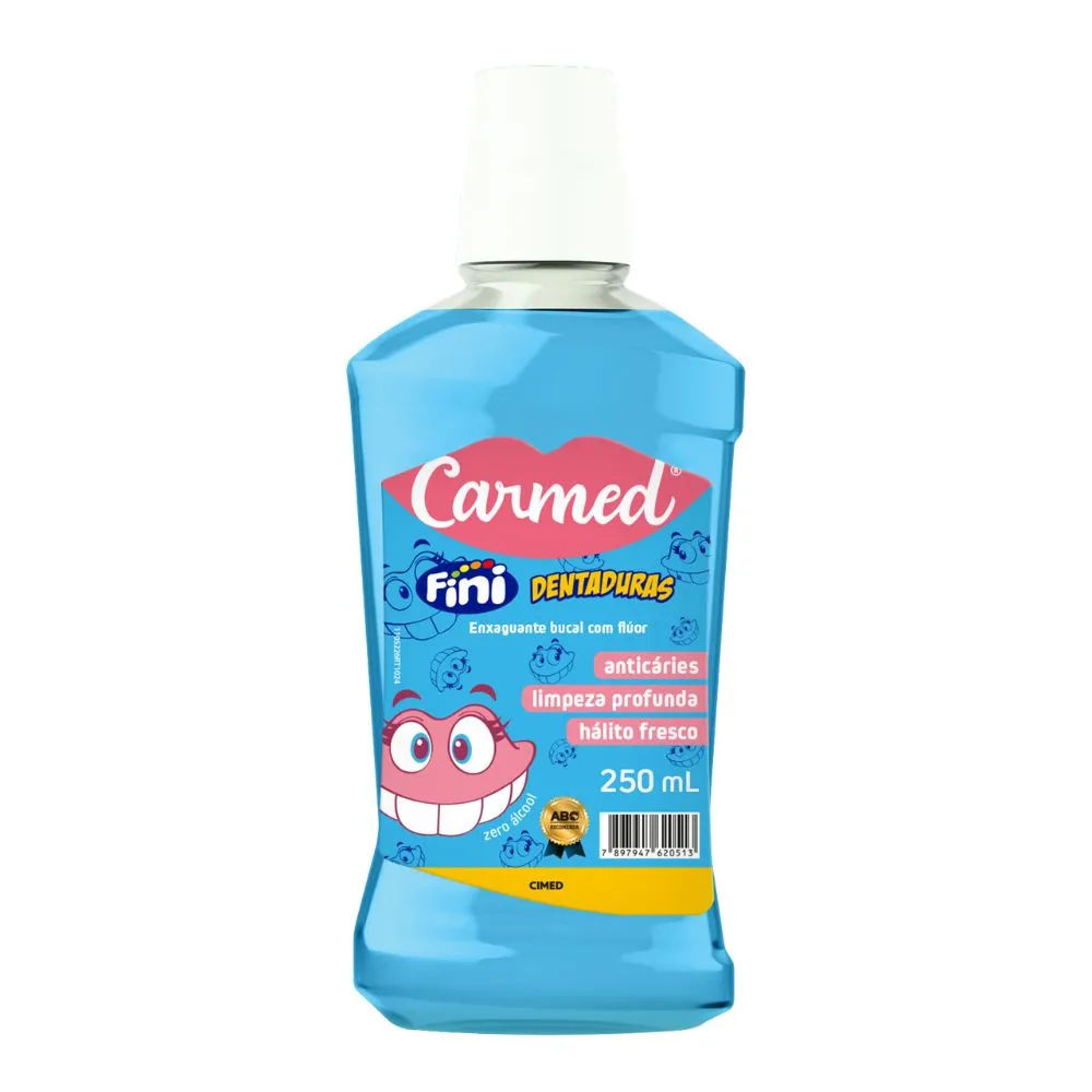 Enxaguante Bucal Carmed Fini Dentadura 250ml