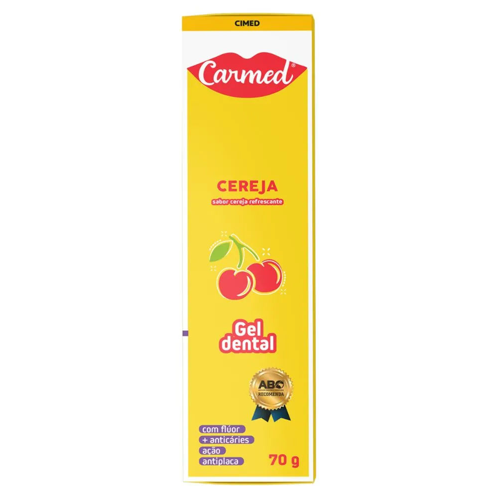 Gel Dental Carmed Cereja com Flúor 70g