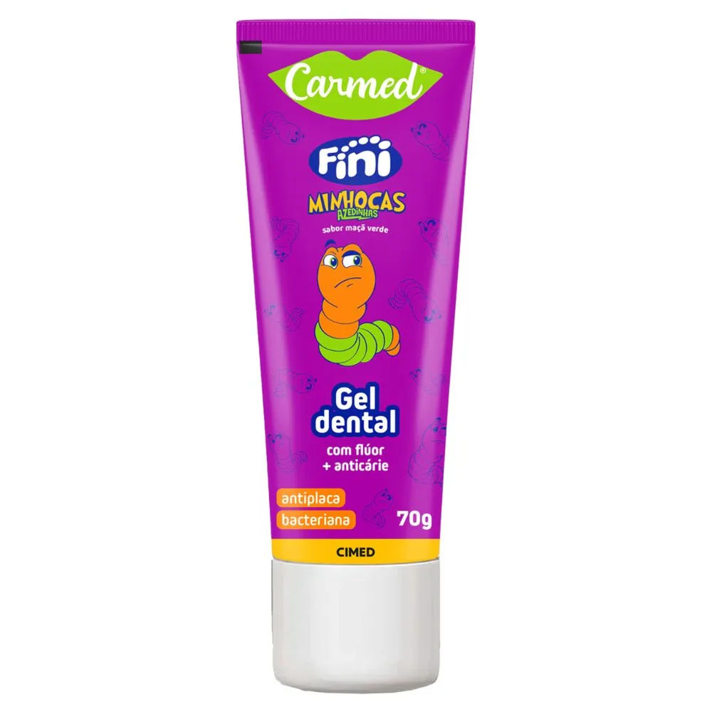 Gel Dental Carmed Fini Minhocas com Flúor 70g
