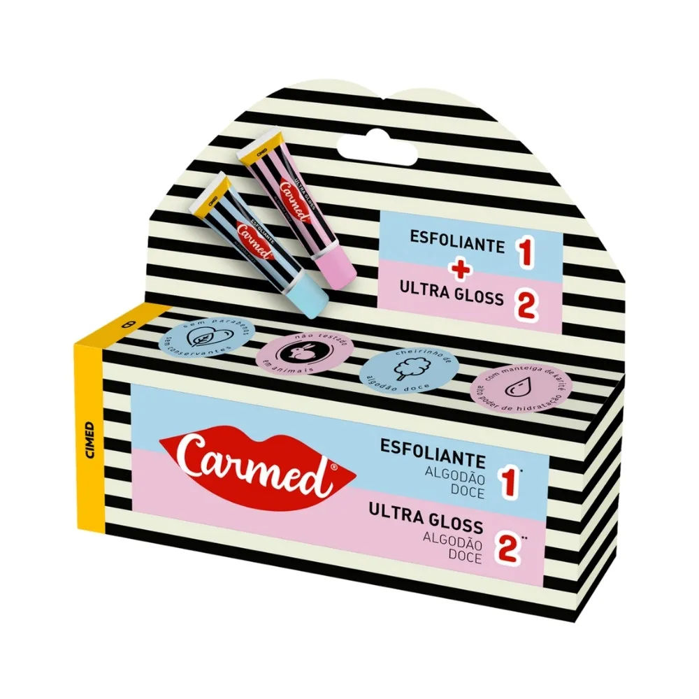 Kit Hidratante Labial Carmed SOS 2 Unidades 10g