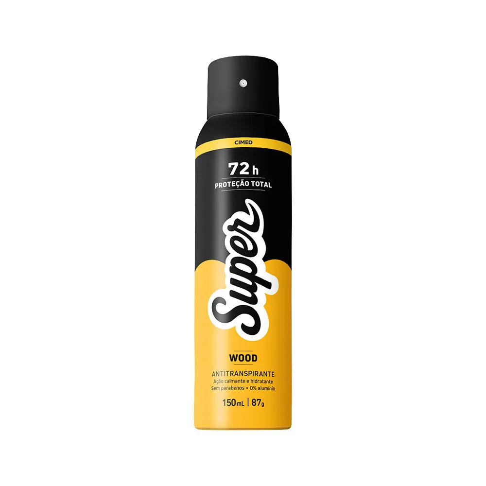 Desodorante Antitranspirante Super Cimed Aerossol Wood 150ml