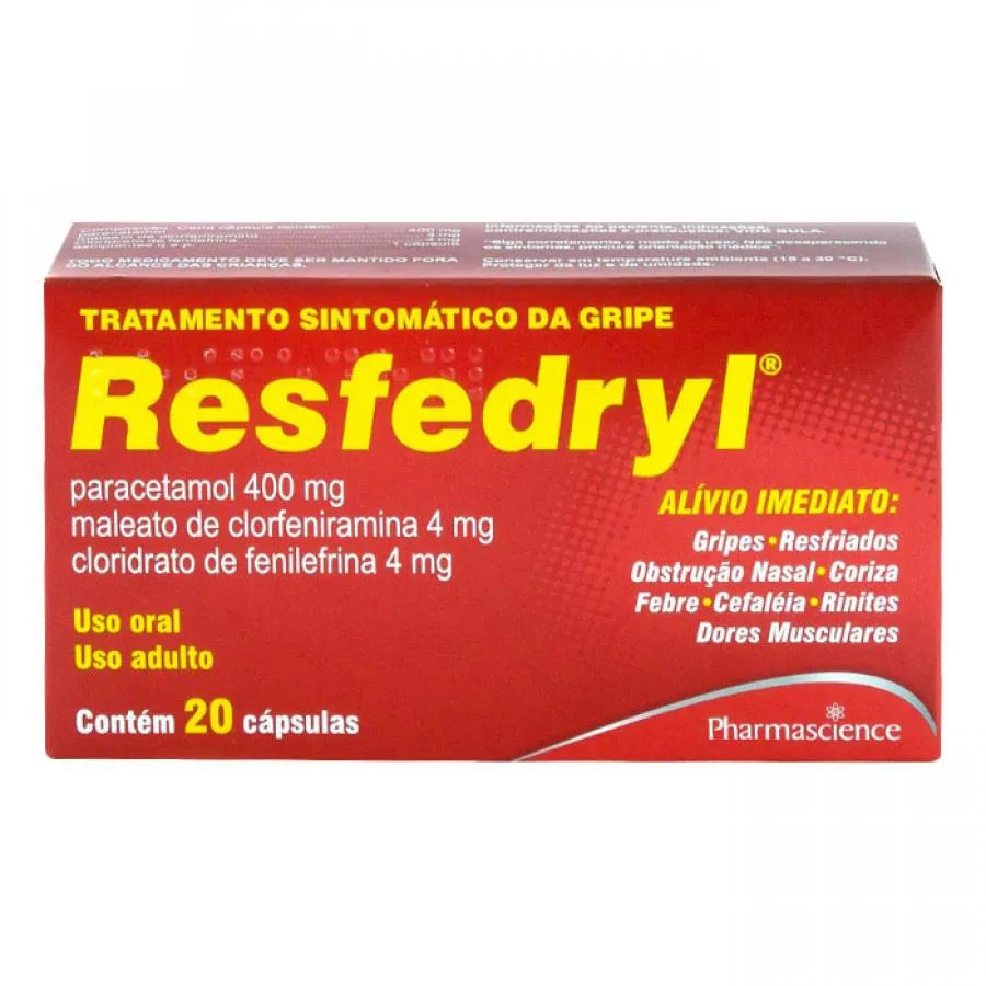 Resfedryl Com 20 Capsulas