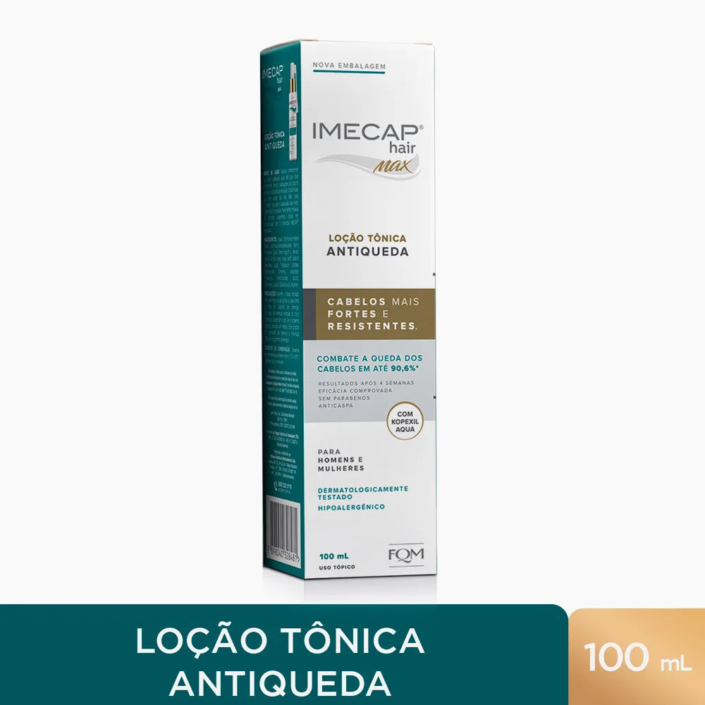 Imecap Hair Max Locao Antiqueda 100ml - Combate A Queda Dos Cabelos
