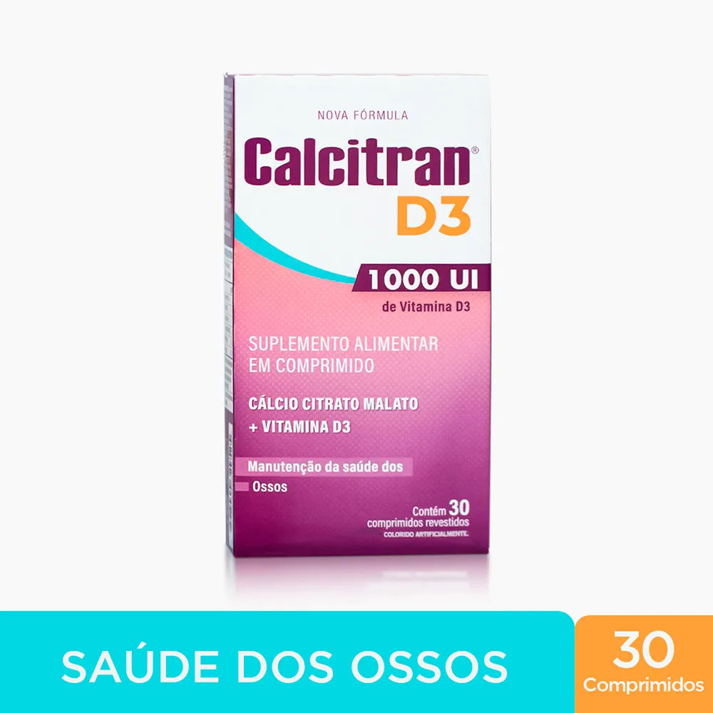 Calcitran D3 1 000UI 30 Comprimidos Divcom
