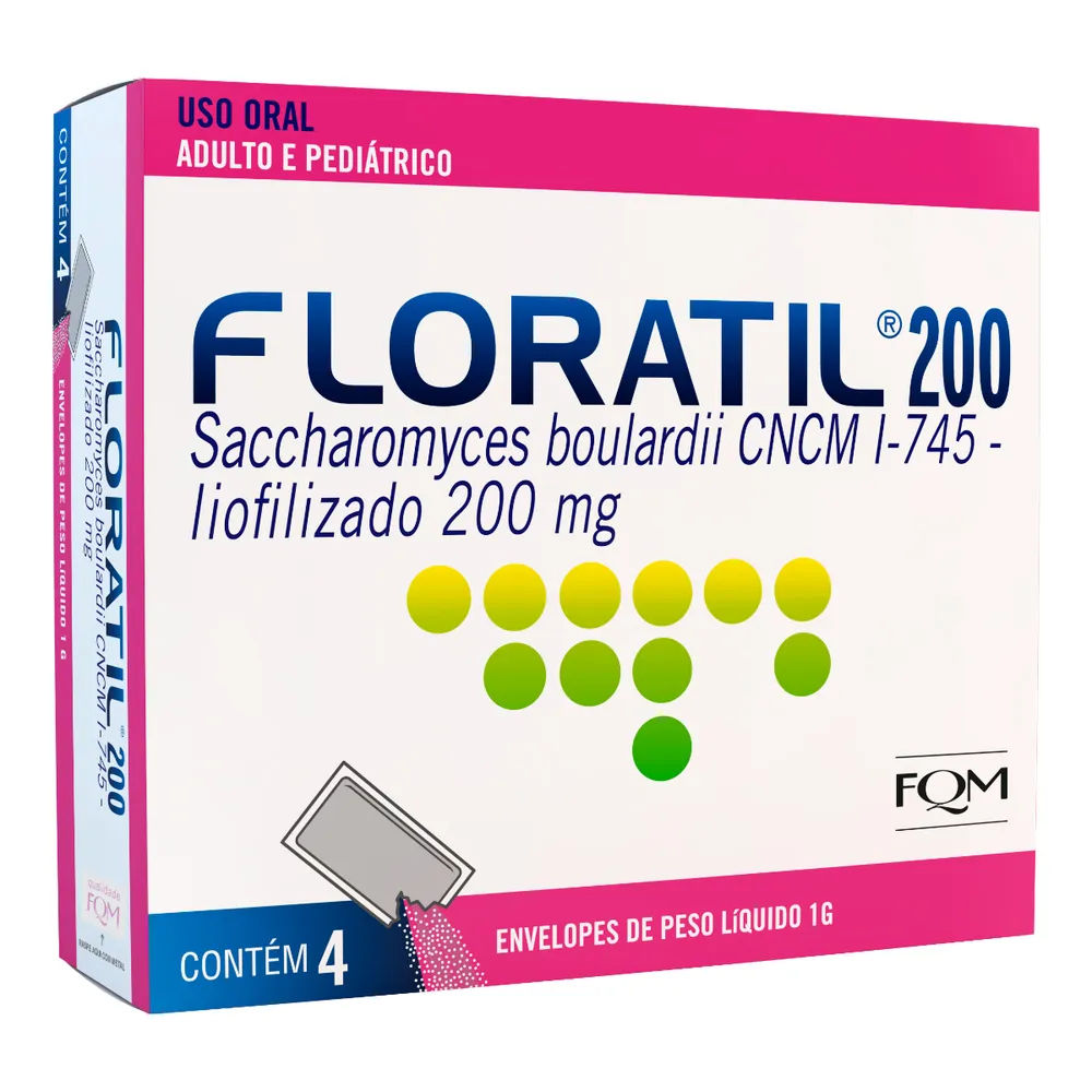 Floratil 200mg em Pó 4 Envelopes