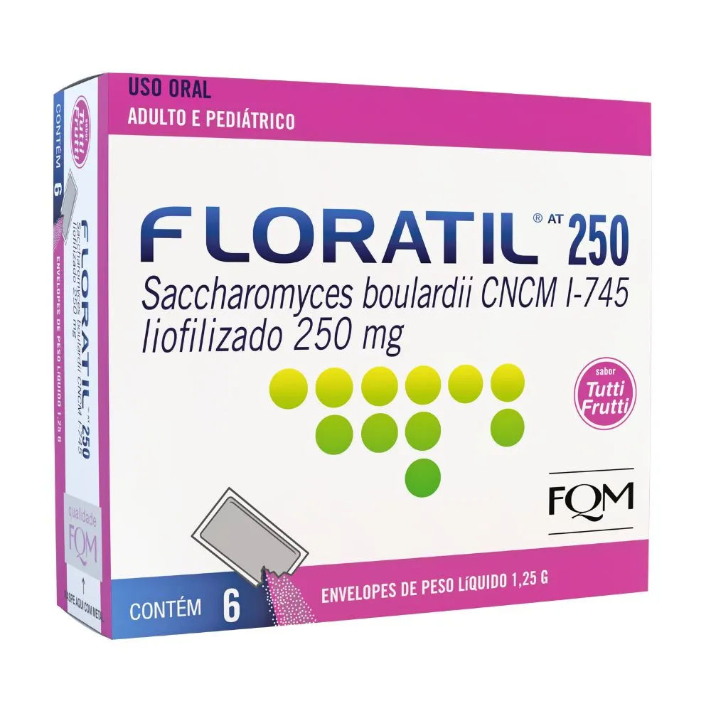 Floratil AT 250mg em Pó 6 Envelopes Divcom