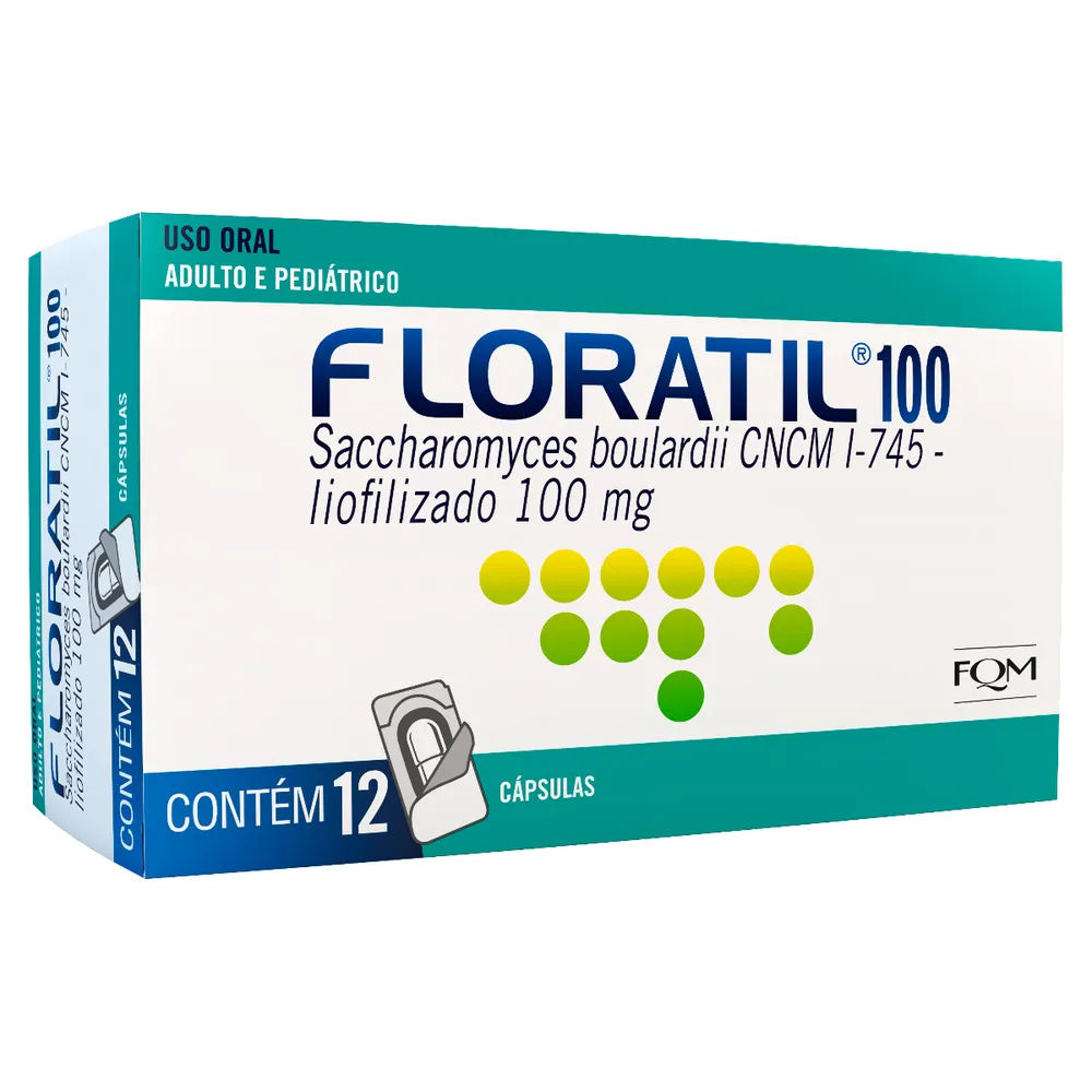 Floratil 100mg 12 Cápsulas