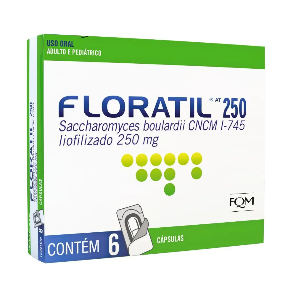 Floratil AT 250mg 6 Cápsulas Divcom