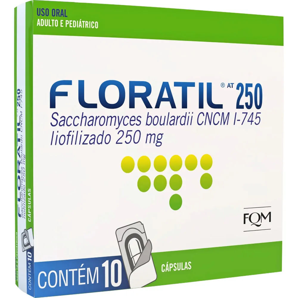 Floratil 250mg 10 Cápsulas