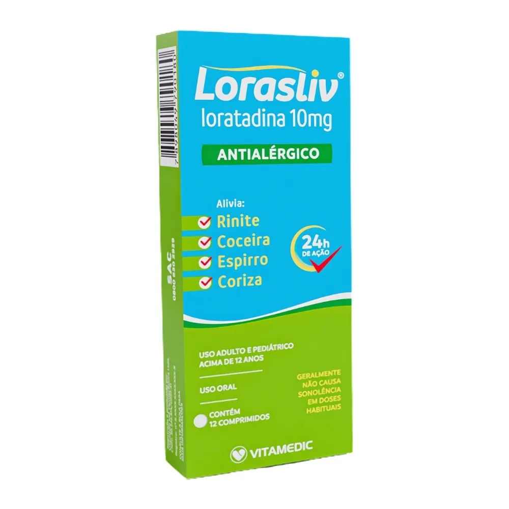 Lorasliv 10mg 12 Comprimidos Vitamedic