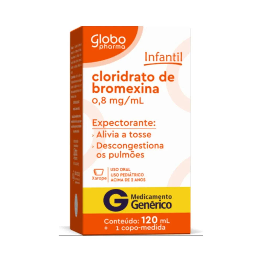 Bromexina 120ml Infantil Genérico Globo