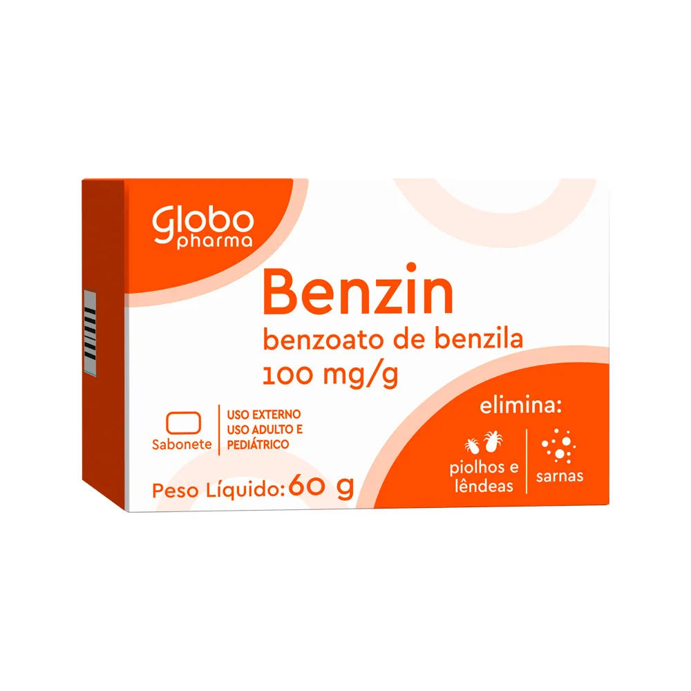 Benzin Sabonete 100mg/g 60g Globo