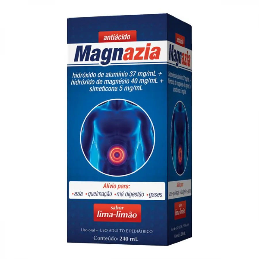 Azia Magnazia Suspensão Oral 240ml Cimed