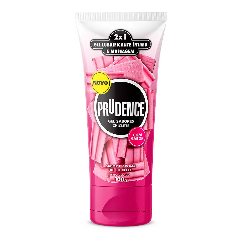 Lubrificante Intimo Prudence 2x1 100gr Gel Chiclete