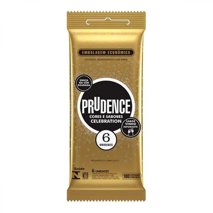 Preservativo Prudence Cores E Sabores Celebration Com 6 Unidades