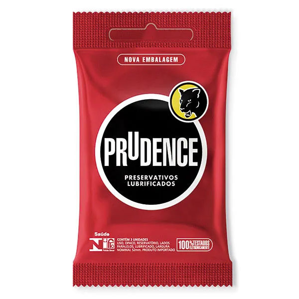 Preservativo Prudence Lubrificado 3 Unidades