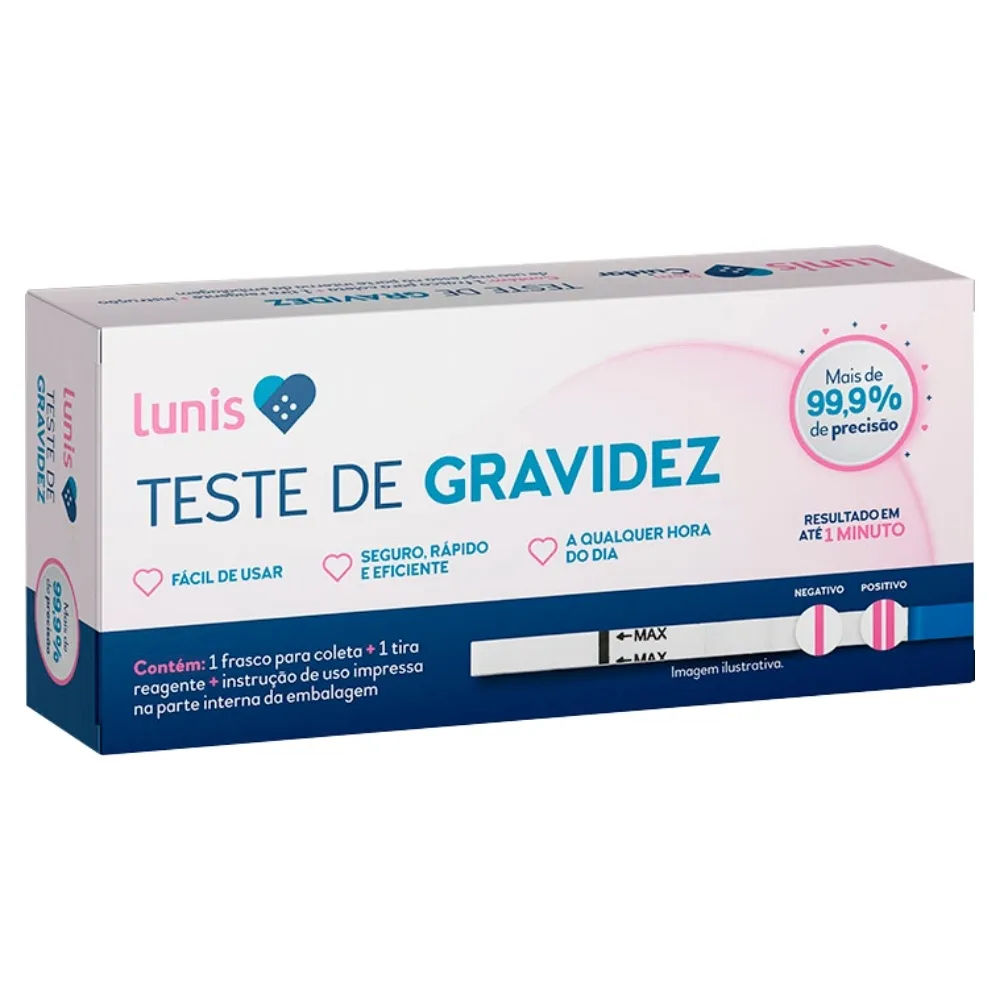 Teste de gravidez em tira LUNIS